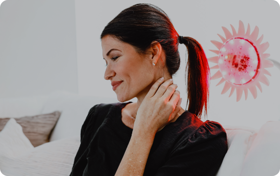use red light therapy to relieve neck pain